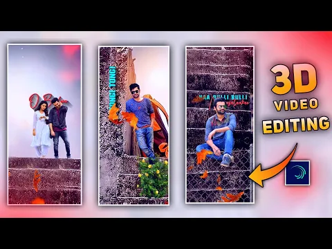 Awesome 3D Lyrical movement video editing in alight motion trending video editing in telugu